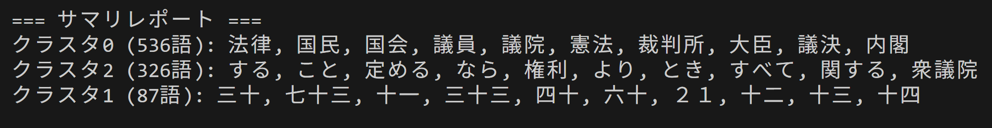 多言語対応文埋め込み技術による文書分析・単語クラスタリング