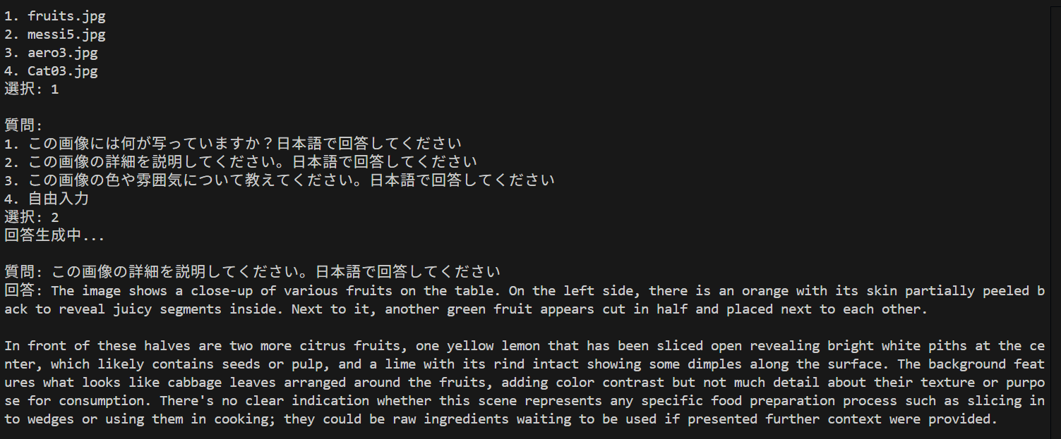 Hugging Face LLaVA OneVision による Visual Question Answering