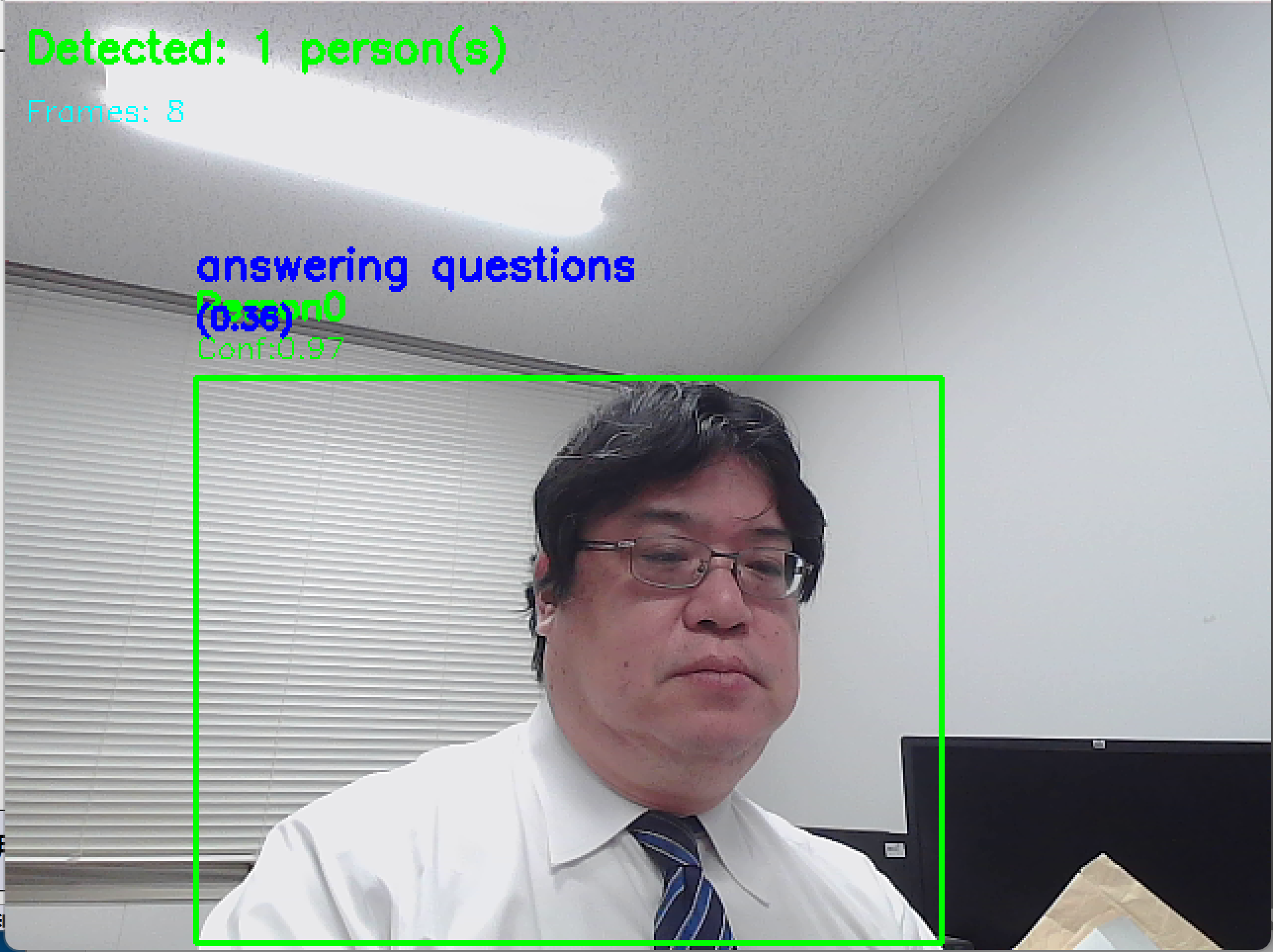 TimeSformer による人物動作認識